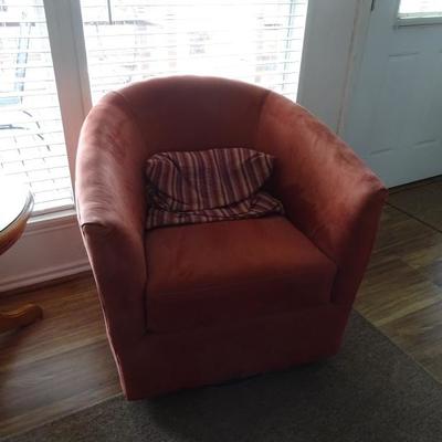 vintage orange chair