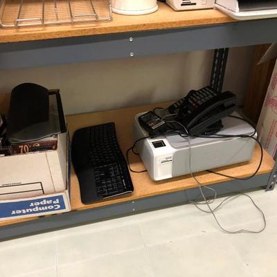 printer, phone, keyboard