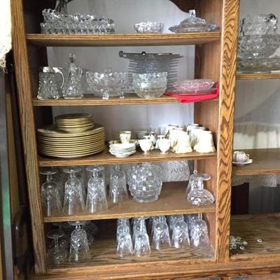Large collection of American Clear Fostoria