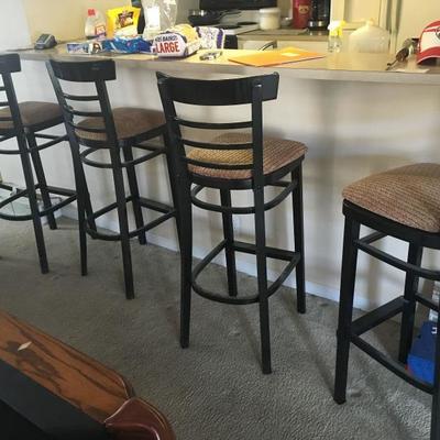 set of four bar stools 