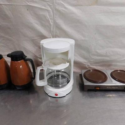 Durabrand Coffee Brewer, Two Coffee Decontors and ...