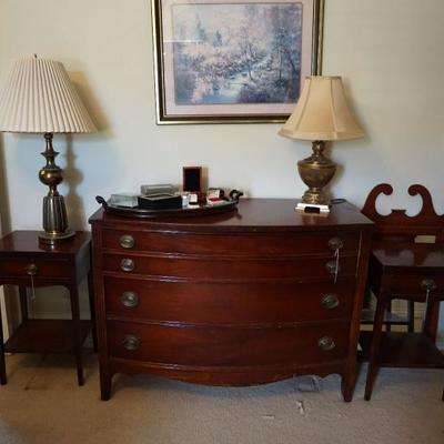 Dixie Brand Dresser with two nightstands