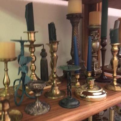 Large amounts of Candles and candlesticks