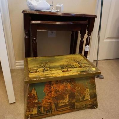 Hand-painted Stool