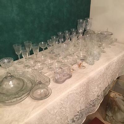 Crystal Stemware and other items