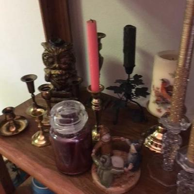 Large amounts of Candles and candlesticks