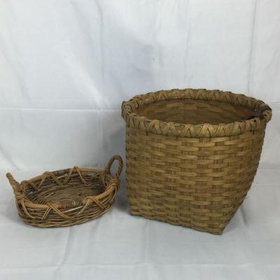 Lot # 60 
pair of handmade baskets
