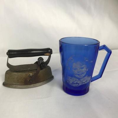 Lot #68
Shirley Temple Glass and Vintage Miniature Child's Iron