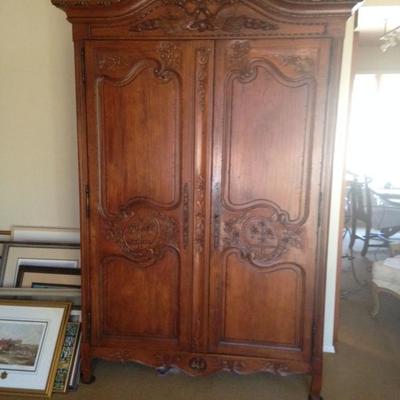 •	French Provincial Country style armoire—BUY IT NOW--$425—sophia.dubrul@gmail.com