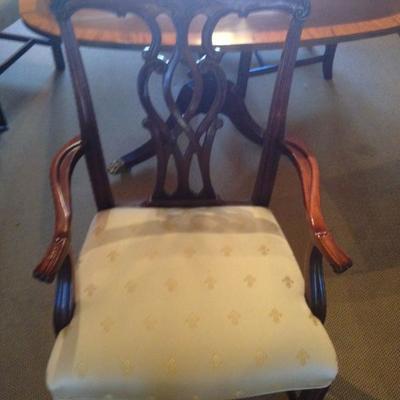 Set of 6 Chippendale style dining chairs by Henredon—BUY IT NOW--$600—sophia.dubrul@gmail.com