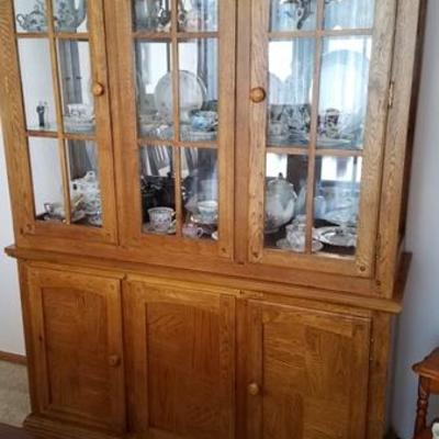 Mission Style China Hutch
