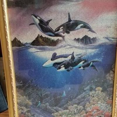 Framed Whale Puzzle