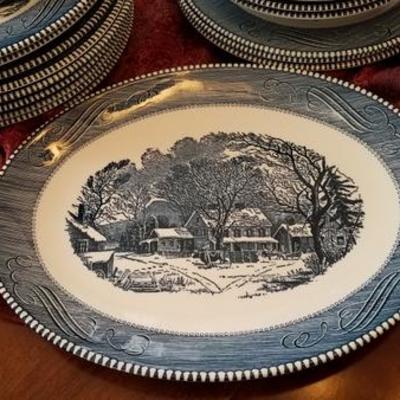 Currier and Ives Platter