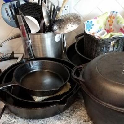 Lodge Cast Iron Pot and Pans