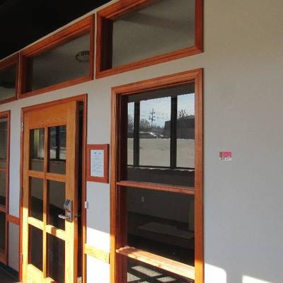 Glass Doors, Windows & All The Wood Trim
