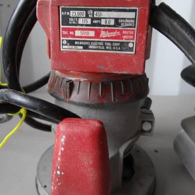 Milwaukee 5610 Router & Porter Cable Sander