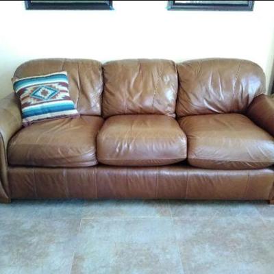 Lane Leather Sleeper Sofa