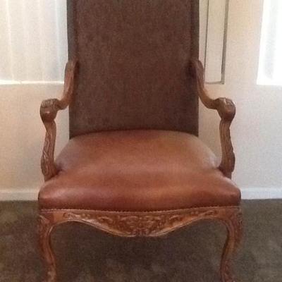 Bassett Leather Arm Chair