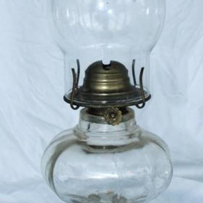 Antique hurricane lamp
