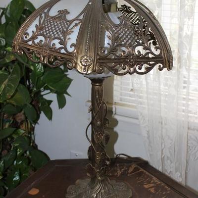Art Nouveau table lamp, as is