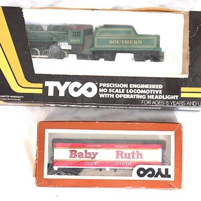 Set of 2 Vintage Tyco Toy Train Cars

