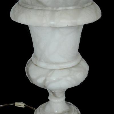 Marble urn style lamp converted to lamp
