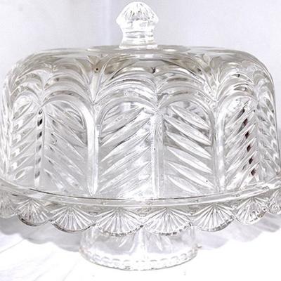 Antique Cake Plate with Dome
