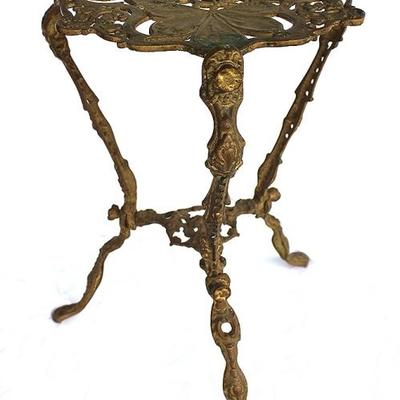 Antique metal plant stand
