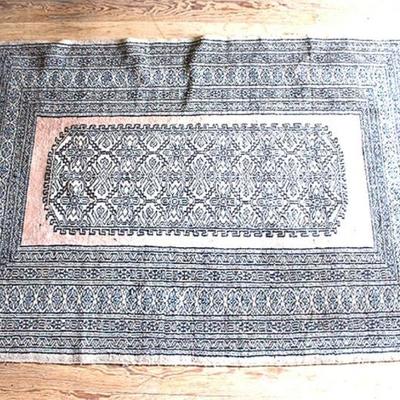 Hand knotted Persian wool area rug
