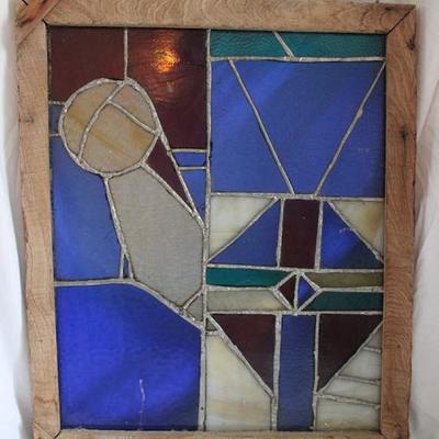Framed stained glass
