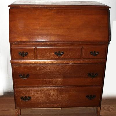 Wooden Secretary with three drawers
