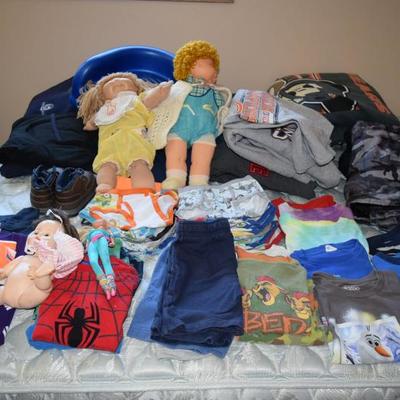 Childrens clothes and dolls