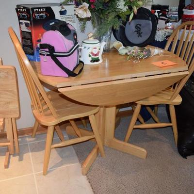 Fold Leaf Table & Chairs