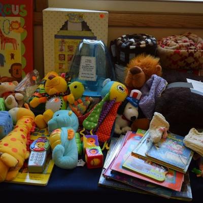 Fisher Price baby toys,books,blankets