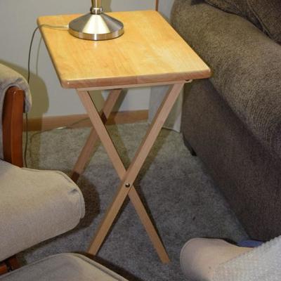 Wooden Folding Table Tray