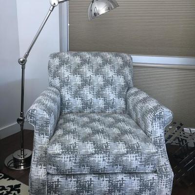 Accent Chair in Granite, 35 x 38 x 35 