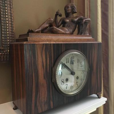 Lenzkirch Clock with Reclining Nude