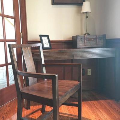 Crate and Barrel Desk and Chair 