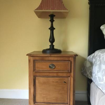 Pair of Bed Side Tables, Pair of Lamps
