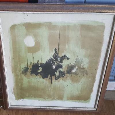 EKT027 Signed & Numbered Don Quixote Lithograph 66/70
