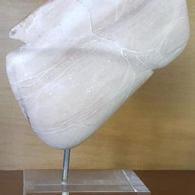 EKT013 Norma S. Nutman Ovoid Forms Alabaster Sculpture
