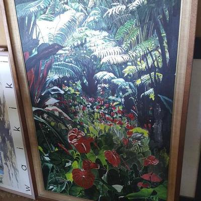 EKT020 Original Oil on Canvas Painting, Signed Hawaiian Scene
