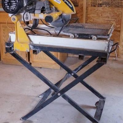 Felker 15 Amp 3450 RPM Wet Tile Saw with Stand - S ...