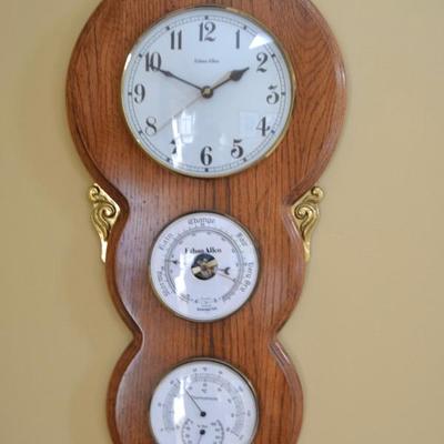 Ethan Allen clock with barometer