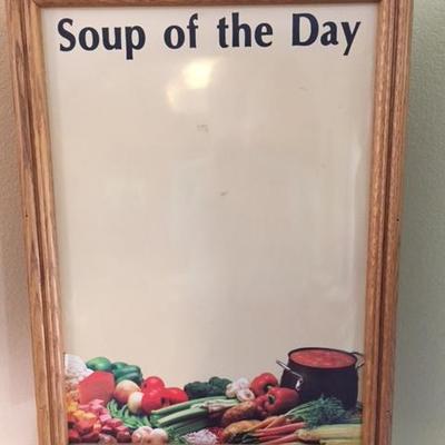 Soup of the day easel