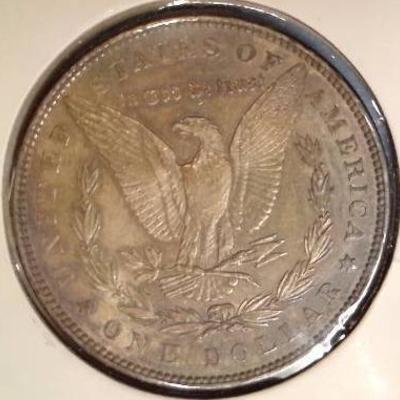AU 1886 Morgan Silver Dollar