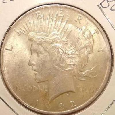 BU 1922 Peace Dollar