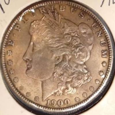 AU 1900 Morgan Silver Dollar