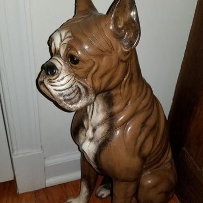 large dog statue