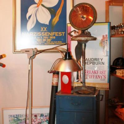 killer restored dental lamp, industrial cabinet and stool
